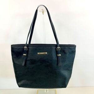 Nine West 🌺 Black carry all/ shoulder bag/purse, with silver tone hardware